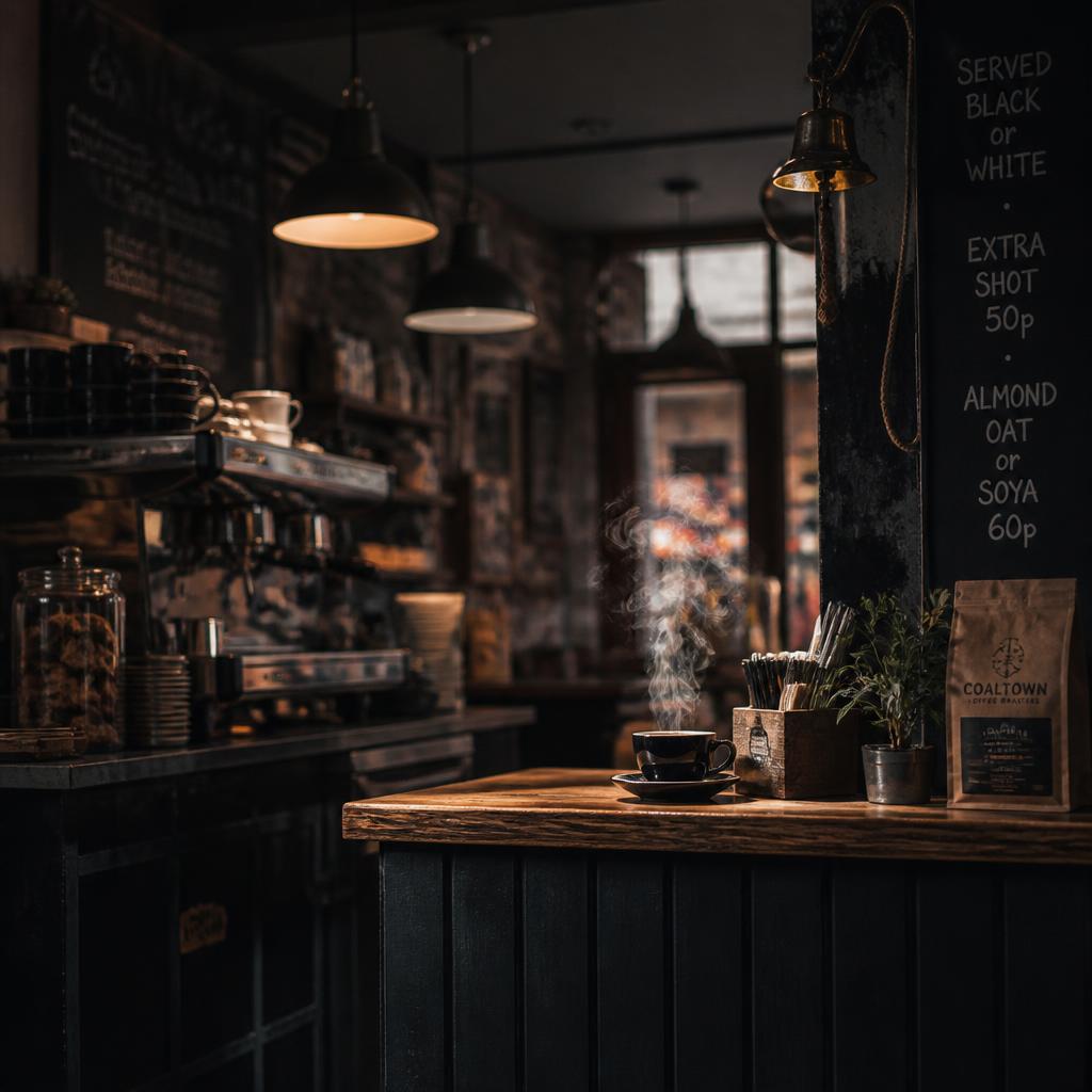 Coffi, plis — Ordering a coffee